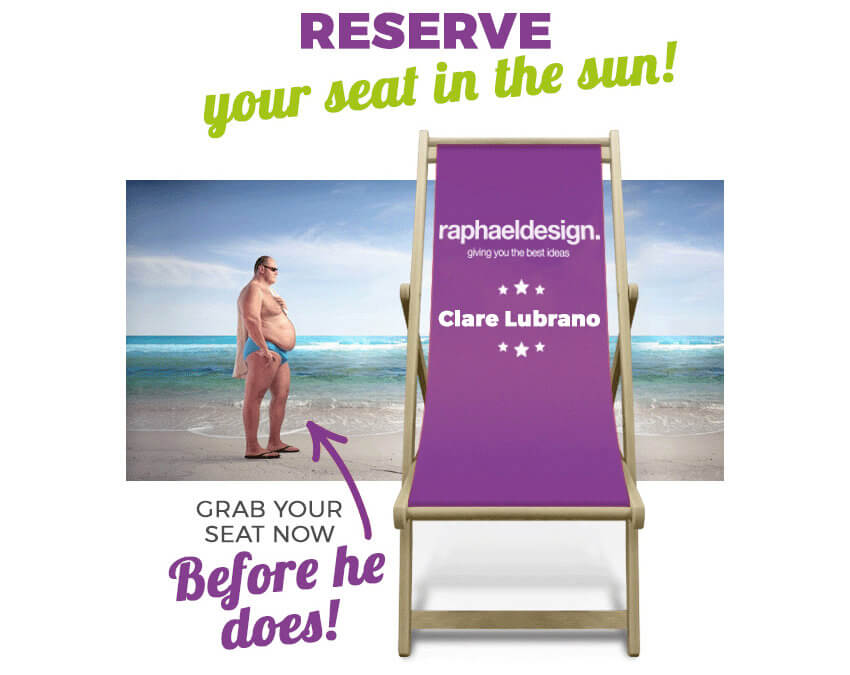 Reserve Your Seat in the Sun with our Personalised Deckchairs