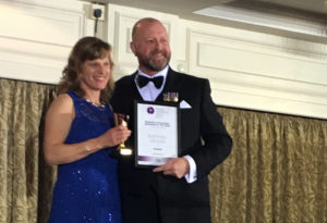Clare at the Business Networking Awards