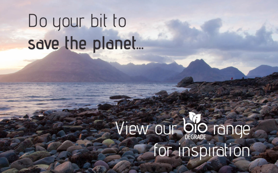 Help save the planet with our biodegradable print finishes